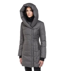 SOIA & KYO grey, double layer down puffer XS